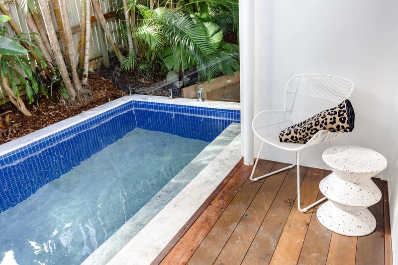 Private pool and deck at LUXE Noosa Hill
